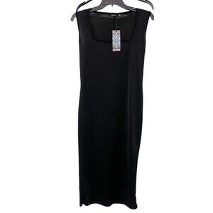 BooHoo Square Neckline Black Dress